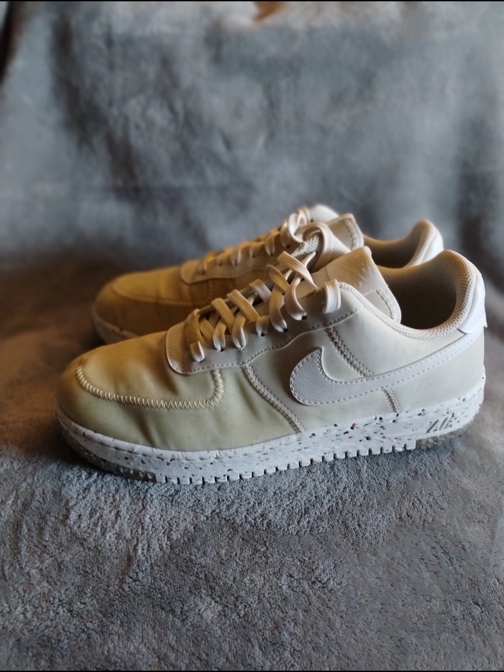 Nike Air Force 1 Crater Beige Cream Sneakers Women's Size 9 CT1986-100